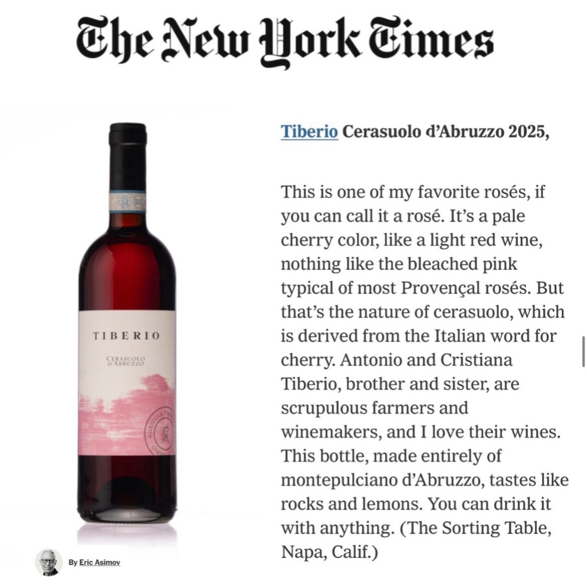 ny times cerasuolo d’abruzzo 2